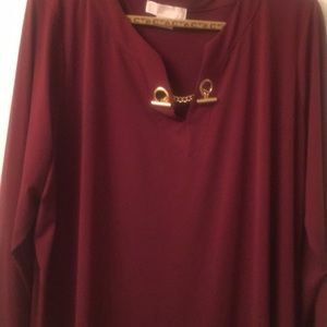 Michael Kors Burgundy Tunic
